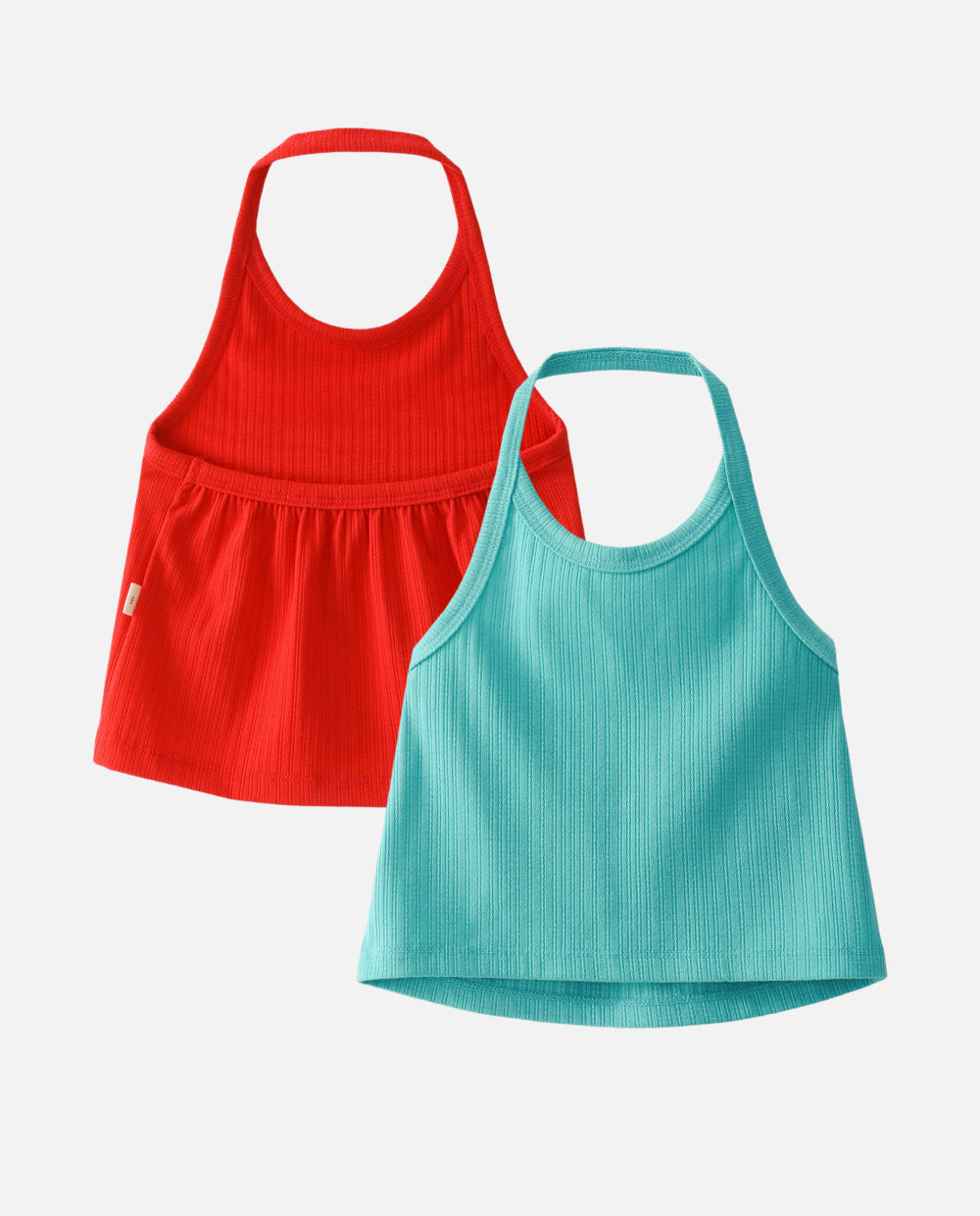 [Kids] メッシュアイレット ホルターネック Tシャツ