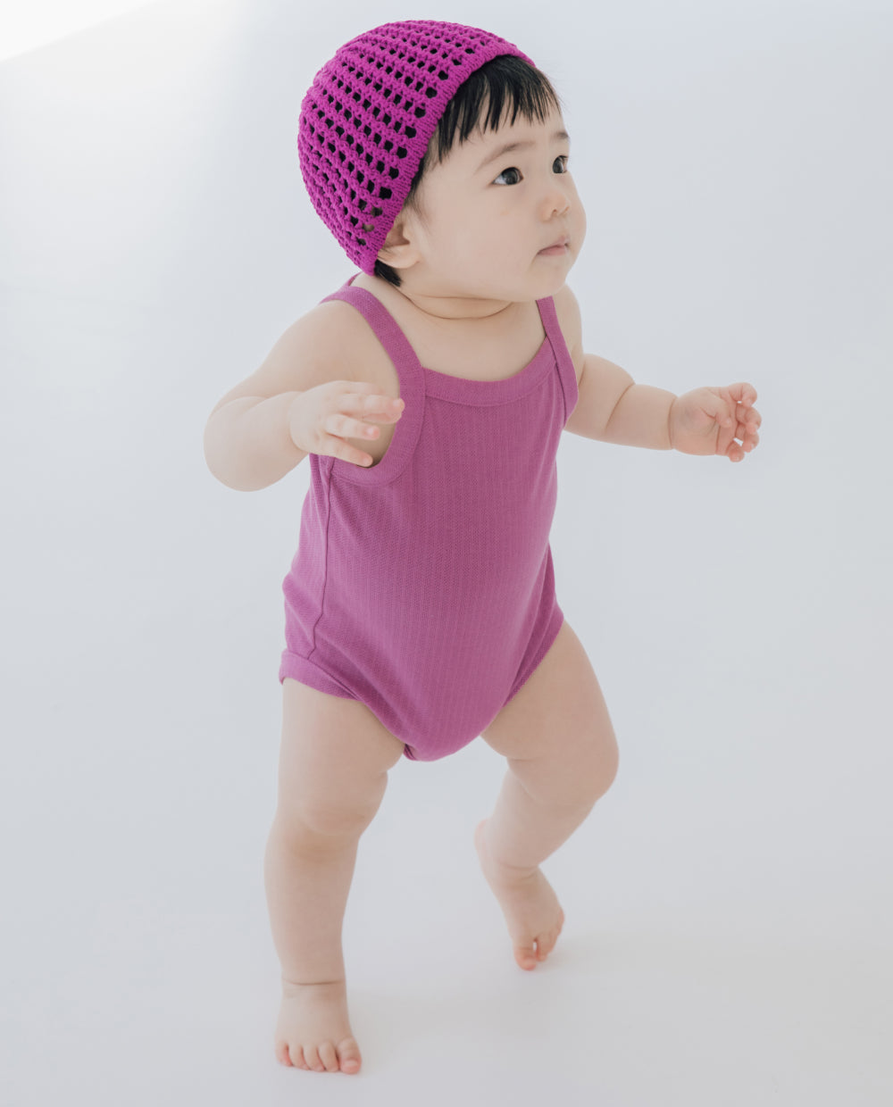 [Baby] ソフトリー プレミアム バンブーメッシュ キャミソール ボディスーツ