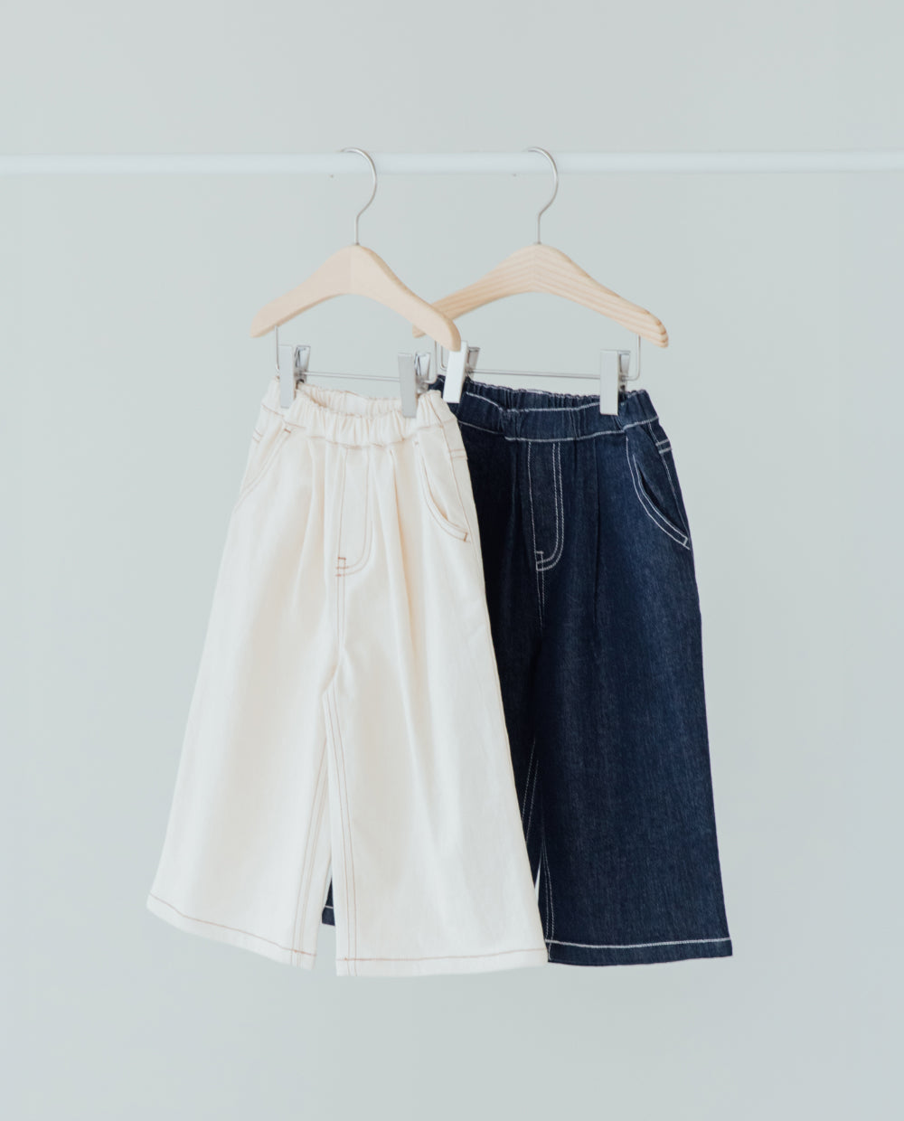 [Kids] クラシックワイドデニムパンツ