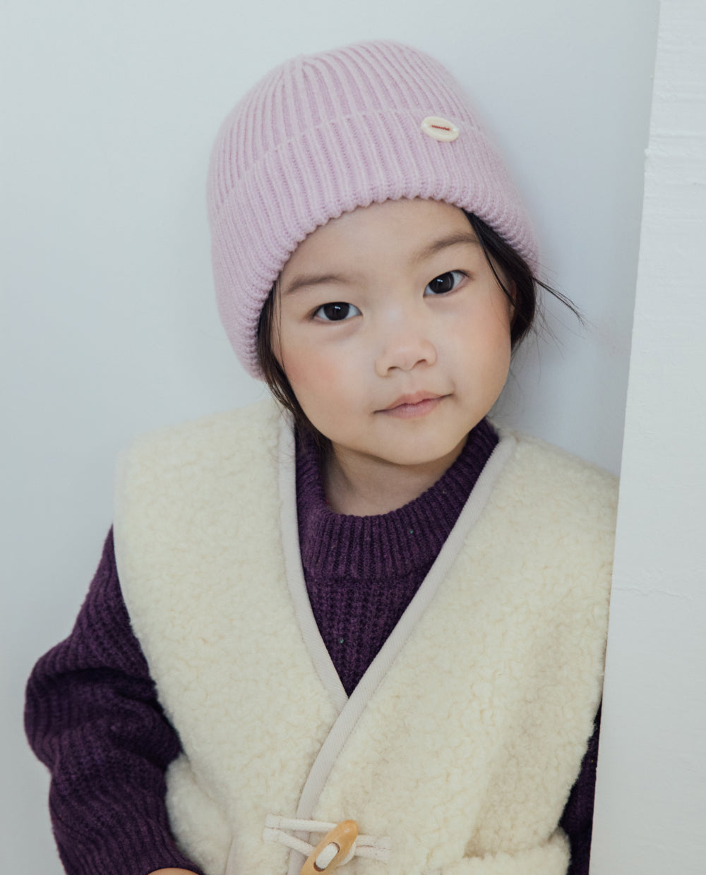 [Kids] ふんわりなめらかニットビーニー