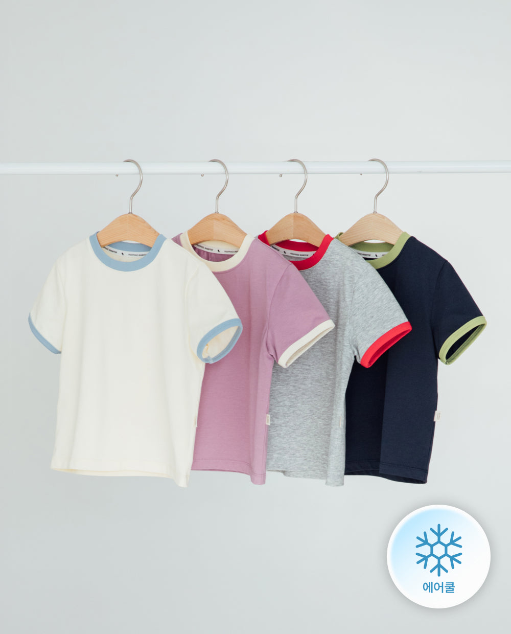 Kids] エアクールカラー配色レギュラーフィットTシャツ – MOOMOOZ