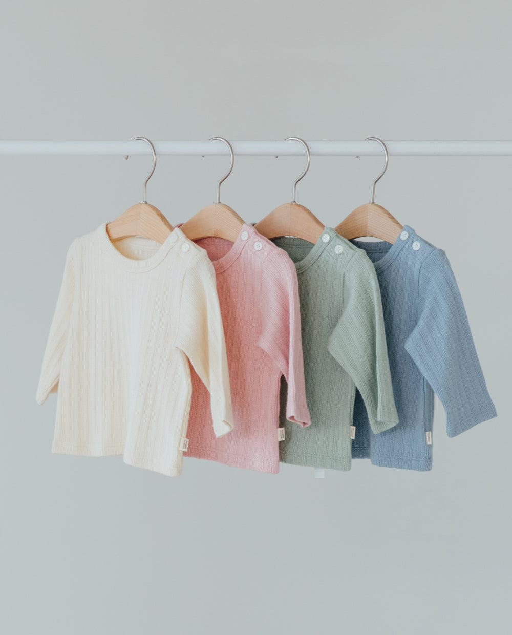 [Baby] ソフトジャガードリブTシャツ