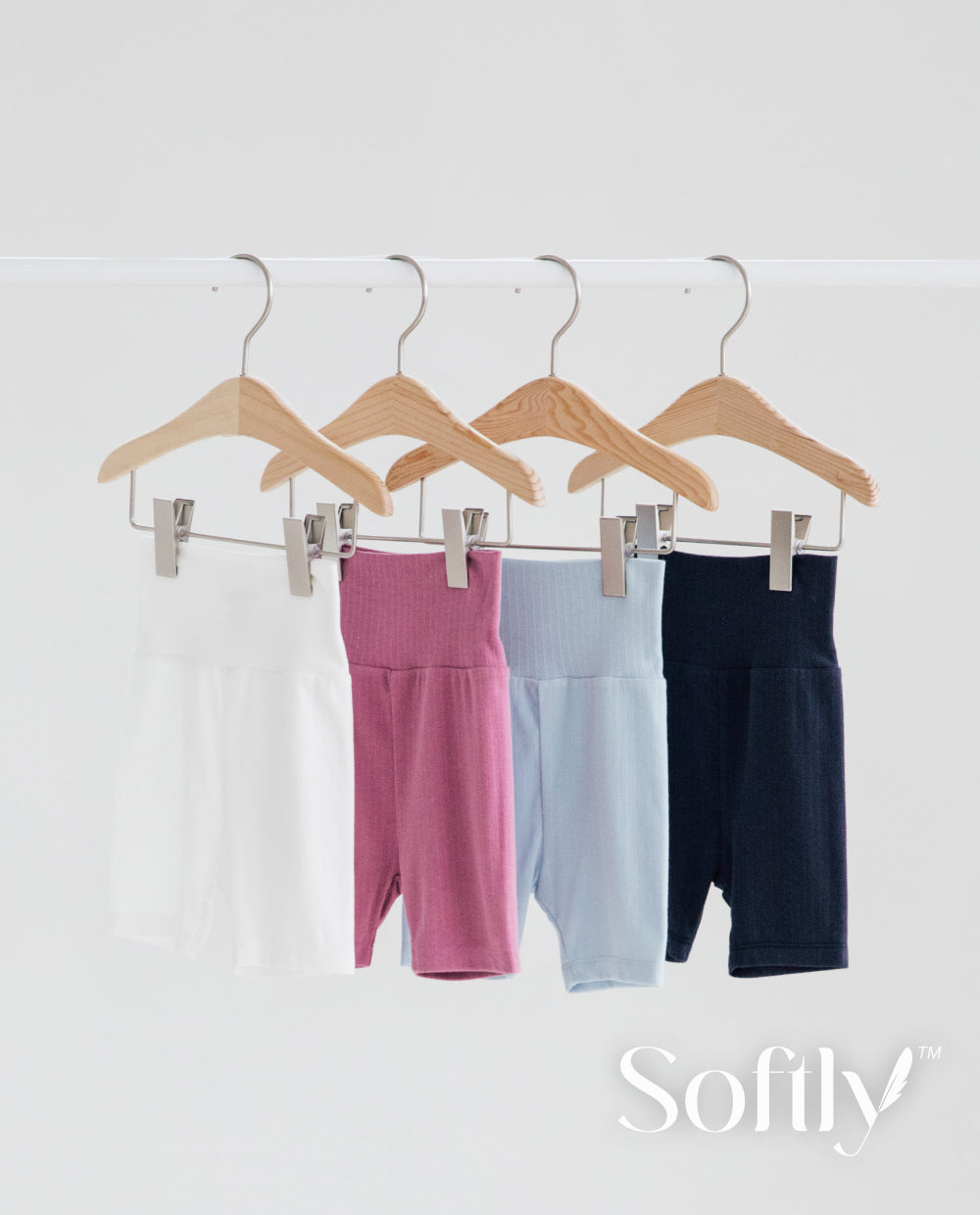 [Baby] ソフトリー プレミアム バンブーメッシュ 5分丈レギンス