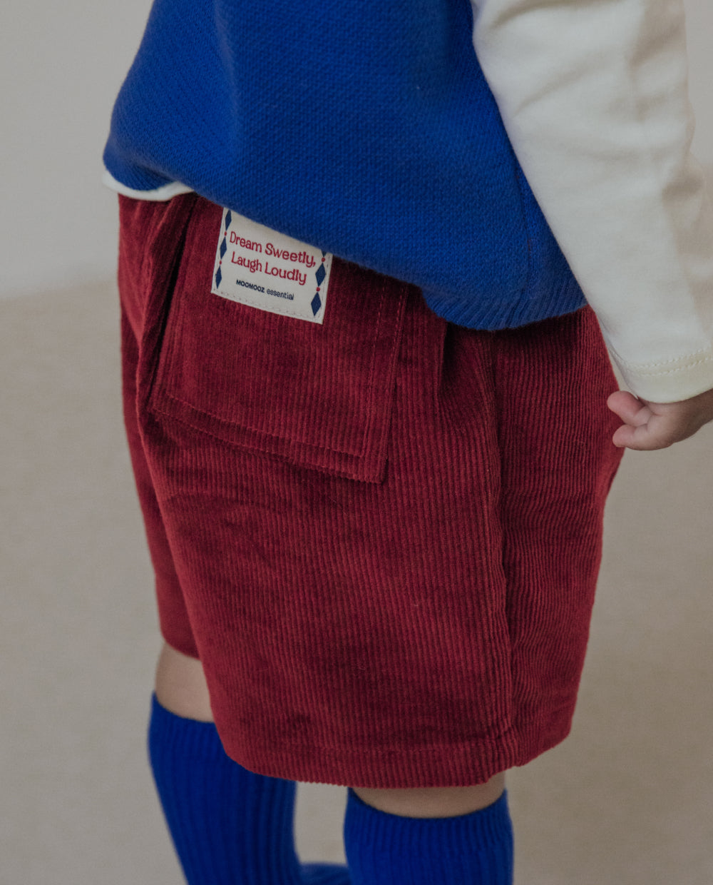 [Kids] ライトコーデュロイピンタックハーフパンツ