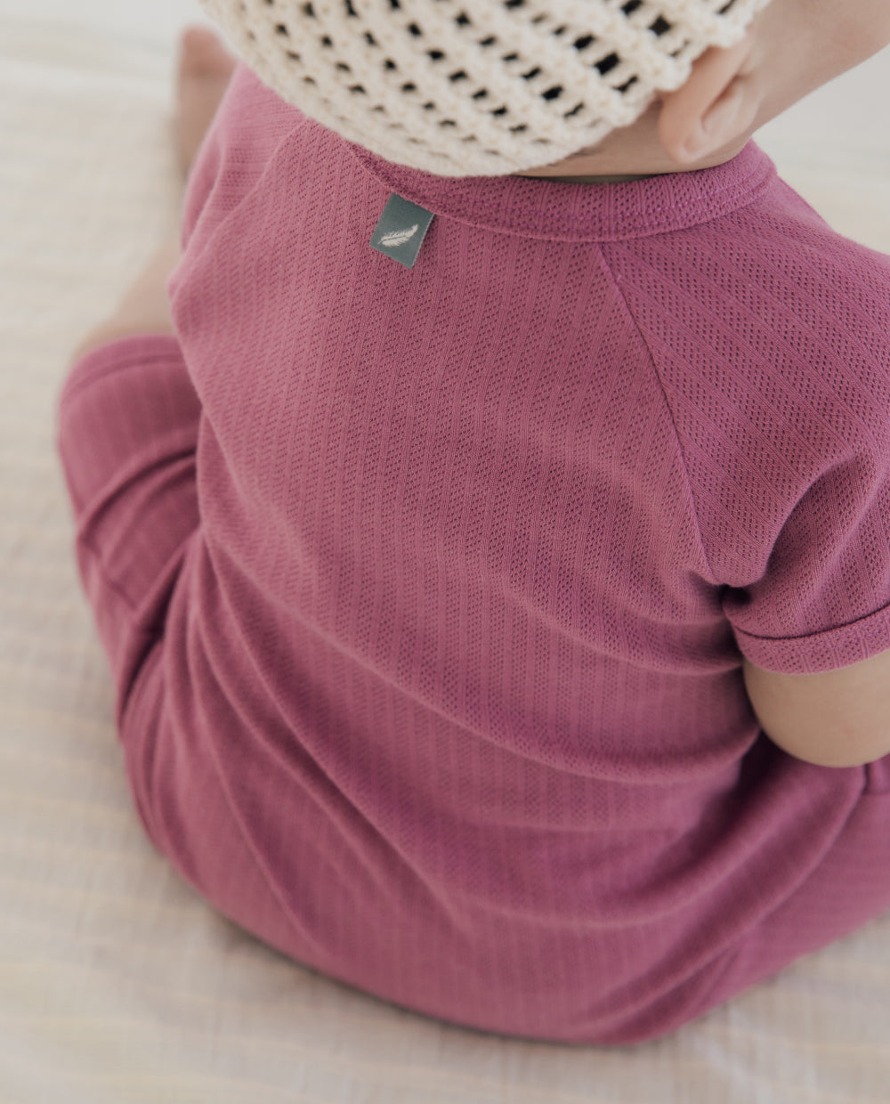[Baby] ソフトリー プレミアム バンブーメッシュ 半袖ロンパース