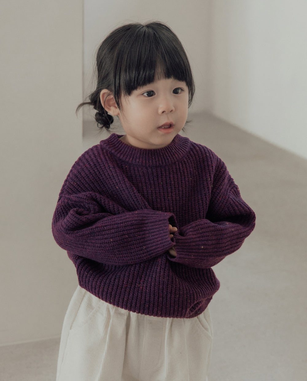 [Kids] ソフトブレンドニットプルオーバー