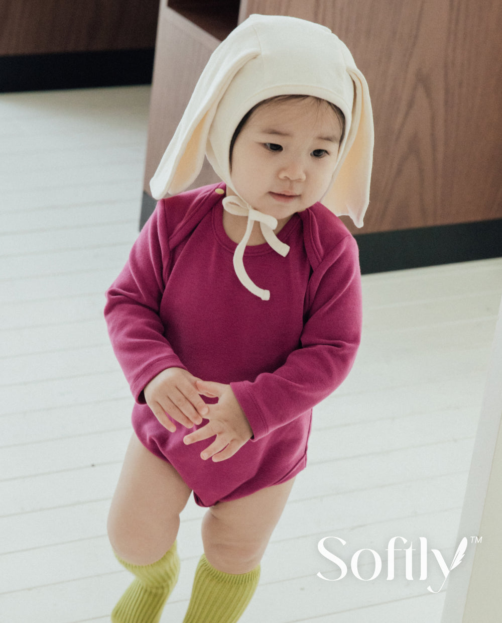 [Baby] ソフトリーふんわりもちもちロンパース