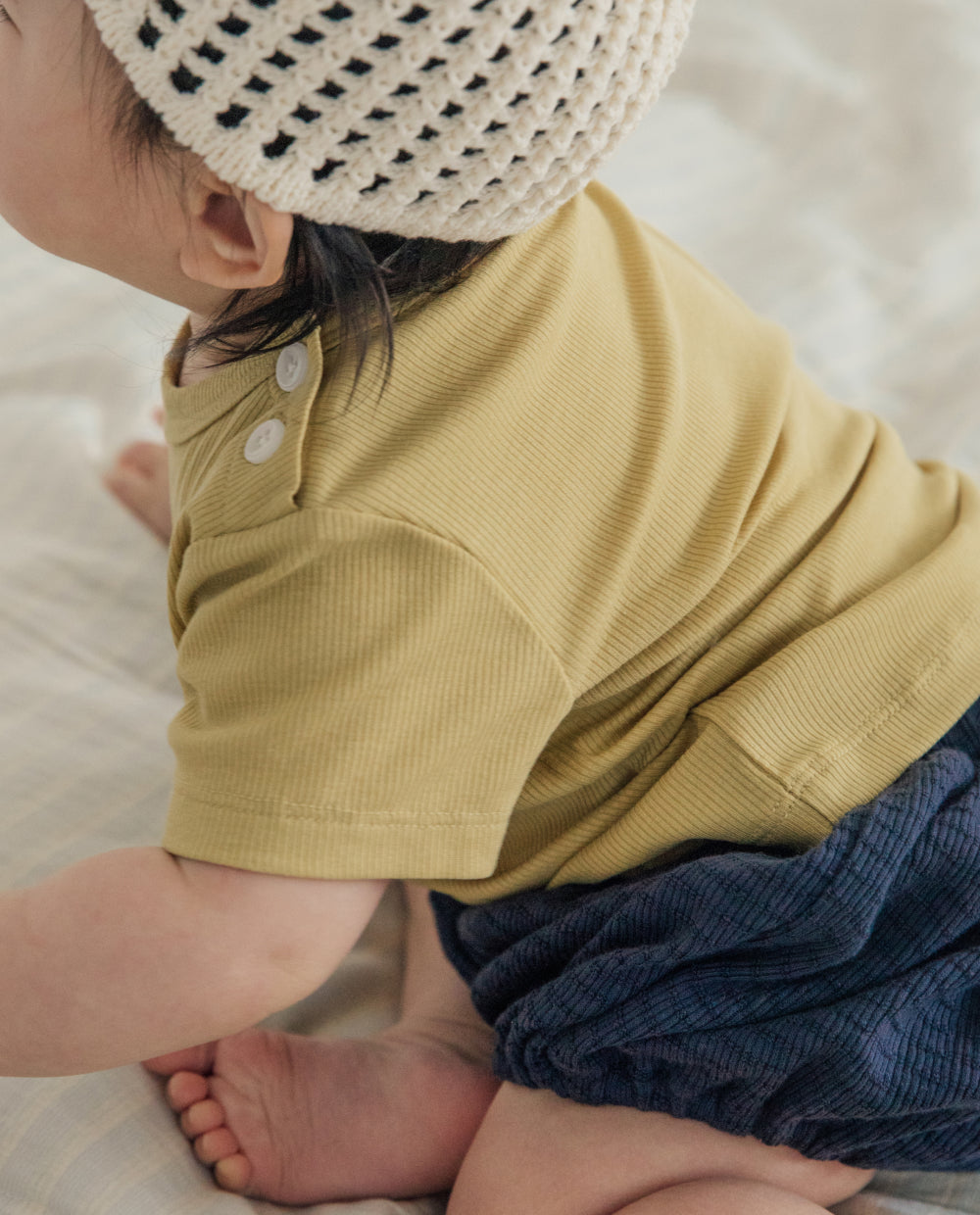 [Baby] ソフトリープレミアムテンセルリブTシャツ