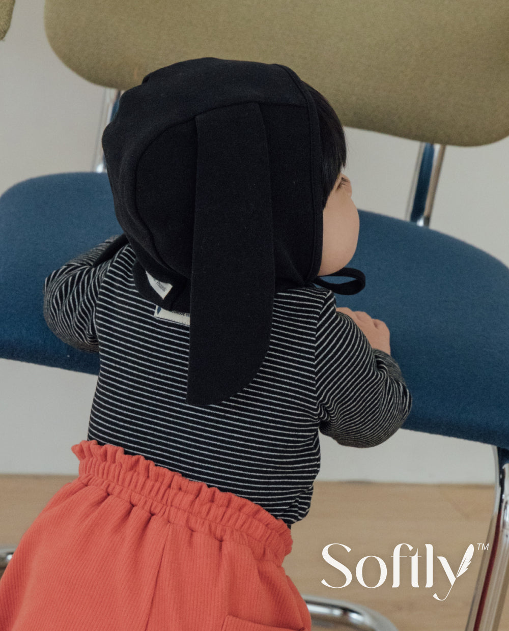 [Baby] ソフトリーふんわりもちもちうさぎボンネット