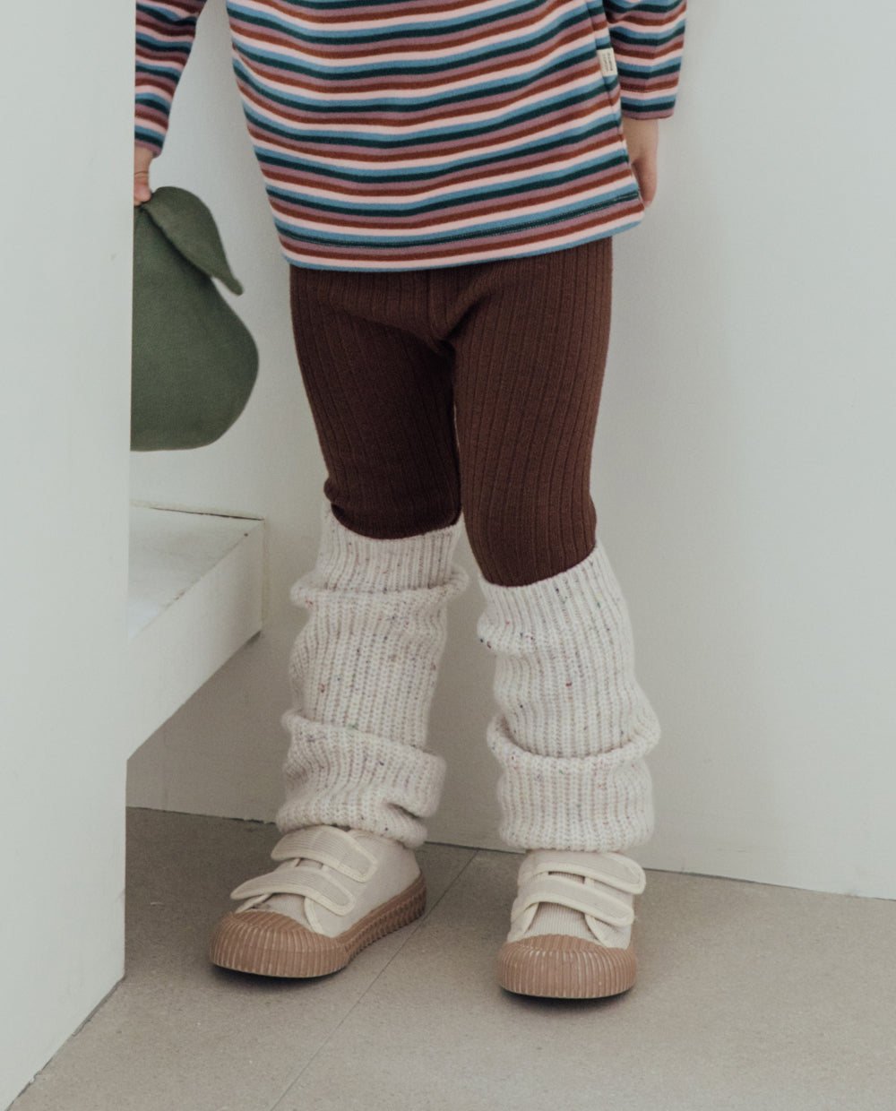 [Kids] ソフトブレンディング ニット ロングレッグウォーマー
