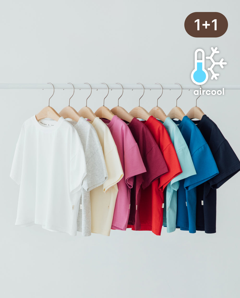 [Kids] (1+1) エアクールオーバーフィット半袖Tシャツ