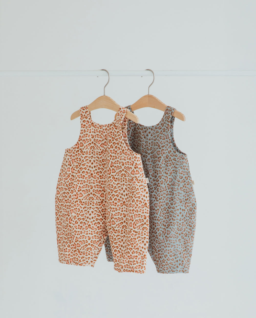 [Baby] レオパードバルーンシルエットオーバーオール