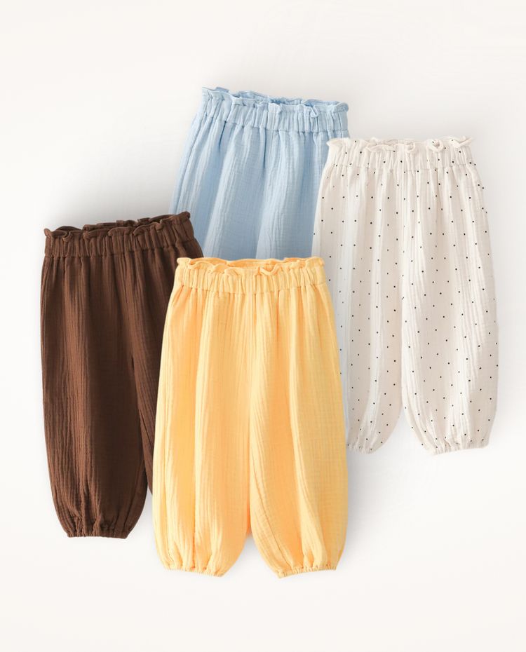 [Kids] ふんわり3重ガーゼ バルーンパンツ