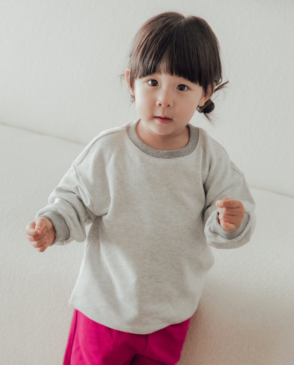 [Kids] ソフトコットンレタリングスウェット