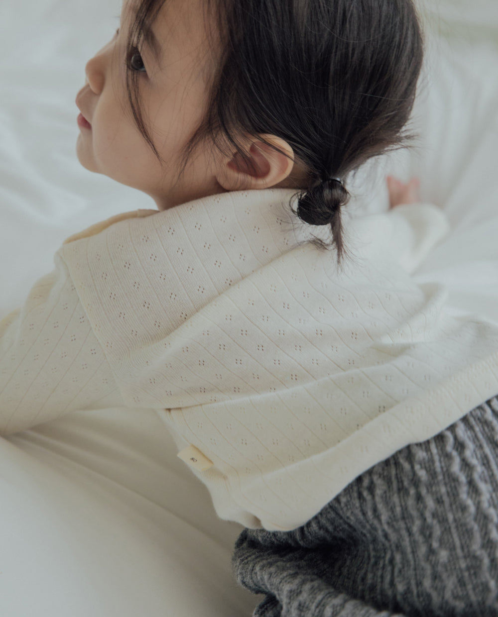 [Baby] コットンアイレットTシャツ