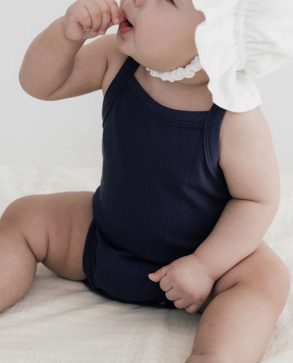 [Baby] ソフトリー プレミアム バンブーメッシュ キャミソール ボディスーツ