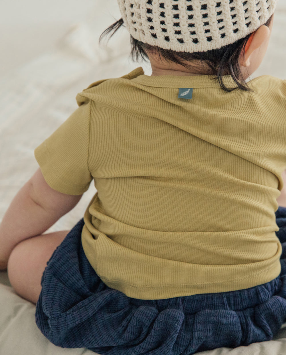 [Baby] ソフトリープレミアムテンセルリブTシャツ