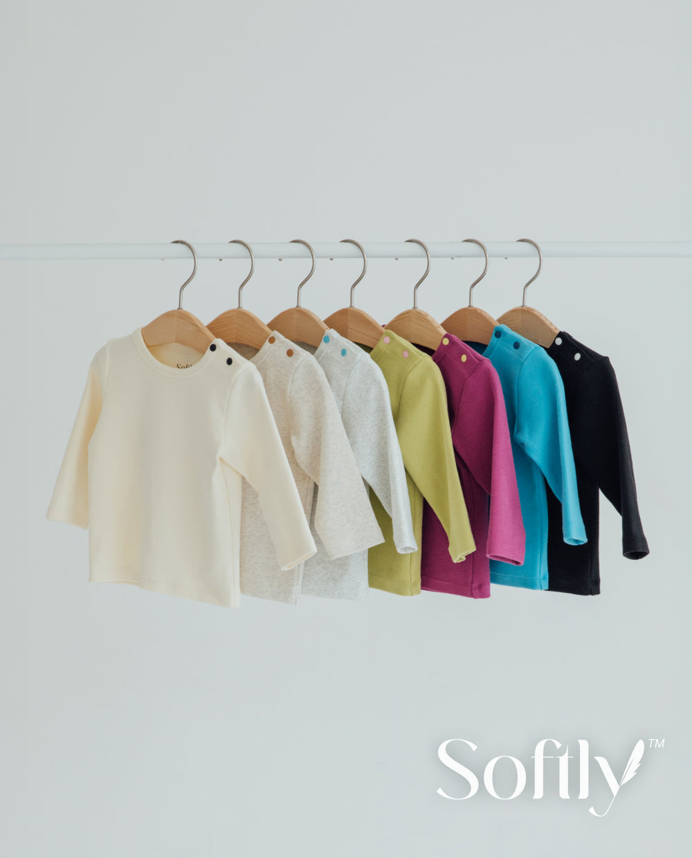[Baby] ソフトリーふんわりもちもちTシャツ