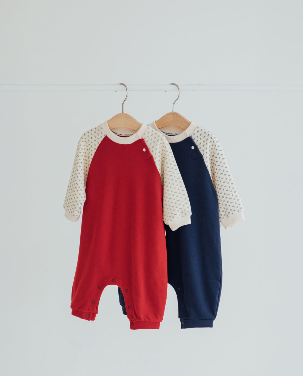 [Baby] コンフォートソフトバイカラー ロンパース