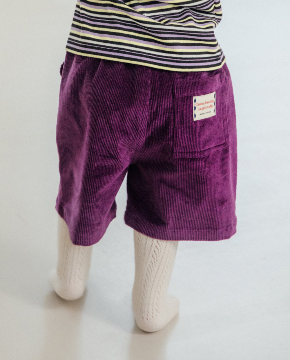 [Kids] ライトコーデュロイピンタックハーフパンツ