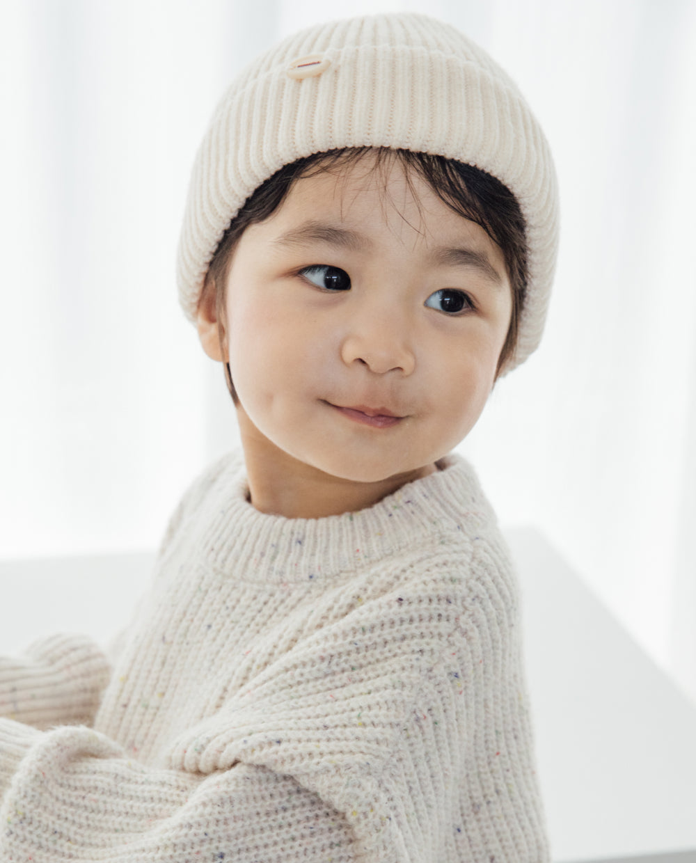 [Kids] ふんわりなめらかニットビーニー